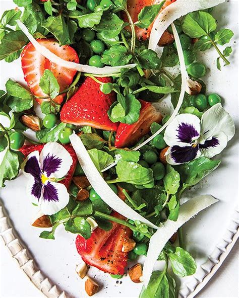 Spring Pea Strawberry And Watercress Salad Watercress Salad Spring