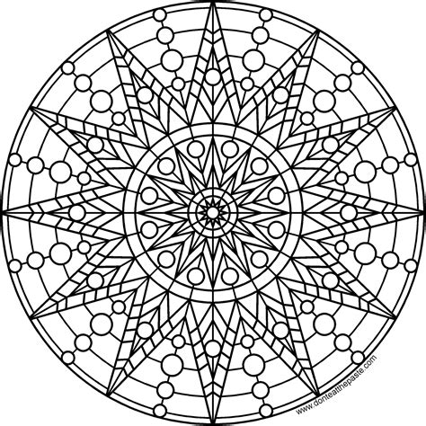 Sun Mandala To Print And Color Mandala Printable Pattern Coloring