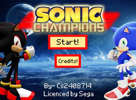Projectioncreator On Game Jolt Sonic Champions A Fighting Game For