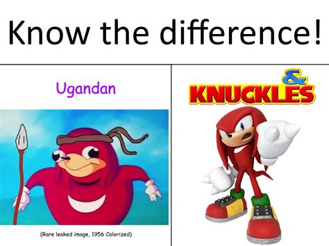 Know The Difference Sheeple Ugandan Knuckles Funny Memes Memes