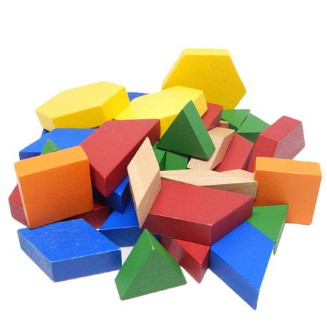 Wooden Pattern Blocks With Tote 1 Cm Set Of 250 Hand2mind