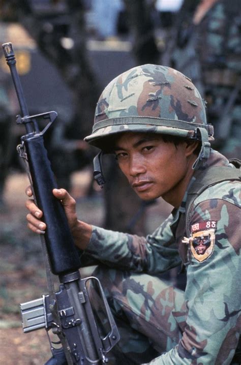 A South Vietnamese Soldier Of The 83rd Battalion 33rd Arvn Ranger