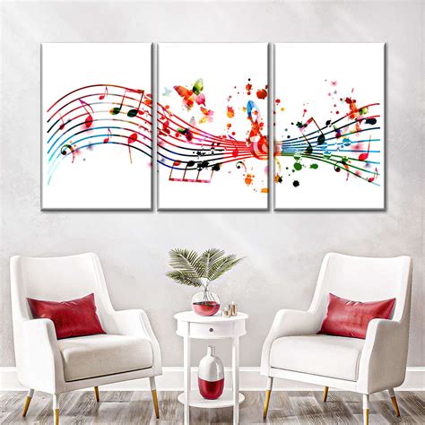 Colorful Music Notes Art