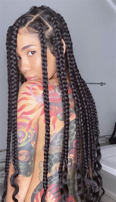 Pinterest Jennifer Onomah Follow For More Big Box Braids Hairstyles