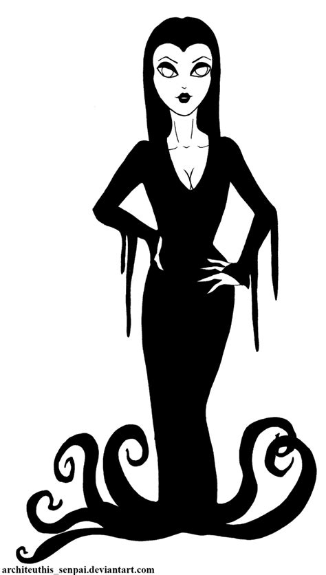 Morticia Addams Coloring Pages How To Draw Wednesday Addams From