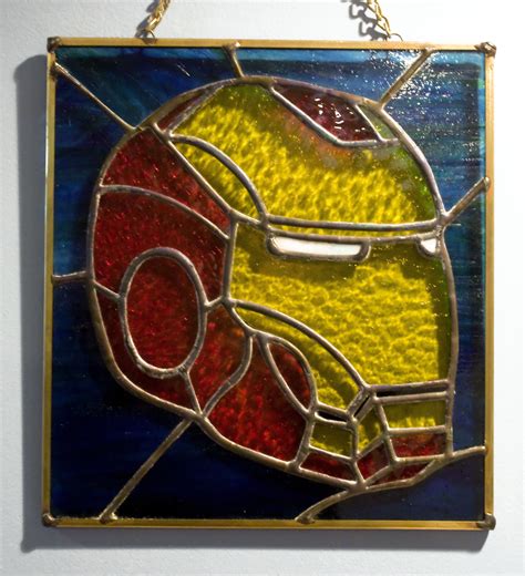 Iron Man By Robert Djordjevic Stained Glass Designs Stained Glass