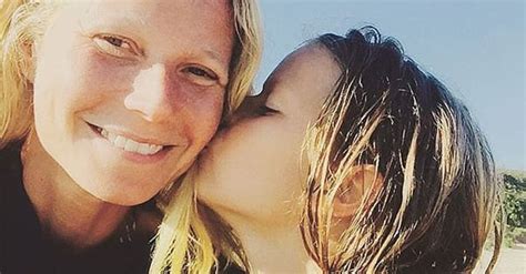 Gwyneth Paltrow Posts Beach Picture With Apple Martin Popsugar Celebrity