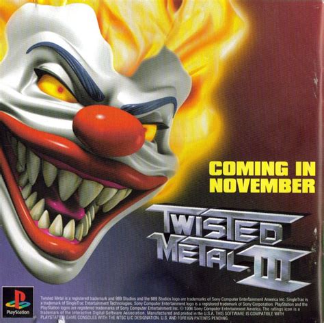 Twisted Metal 2 Cover Or Packaging Material Mobygames