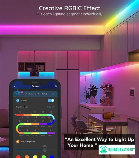 Buy Govee Led Strip Lights Rgbic Ft Wifi Color Changing Led Lights App Control With