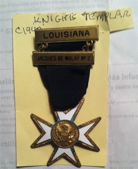 Knights Templar Order Medal 1940 1950 Vintage By Oldbaldystoychest