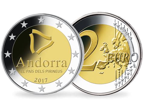 Monnaie 2€ Andorre 2017 Pays Des Pyrénées Société Française Des Monnaies