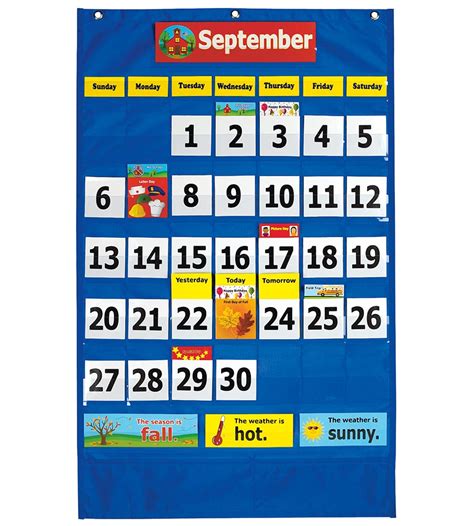 Pocket Chart Calendars