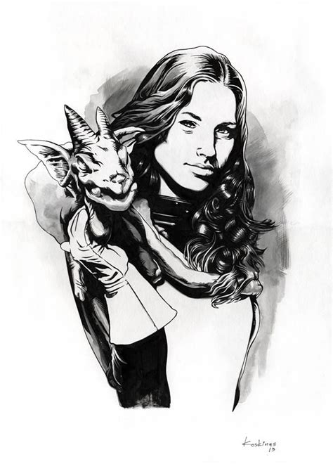 Shadowcat Kitty Pryde And Lockheed Original Comic Art By Dimitris