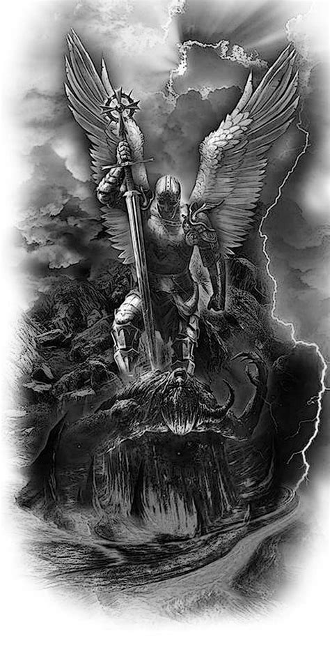 Guardian Angel Warrior Archangel Michael Tattoo Myteiphone