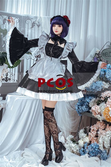My Dress Up Darling Kitagawa Marin Black Lobelia Maid Outfit Cosplay