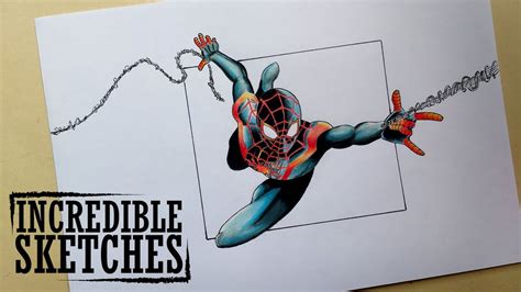 How To Draw Spider Man Miles Morales Morales Miles Spider Man Comics