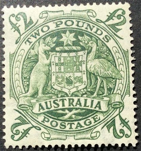 1949 50 Arms Of The Commonwealth £2 2 Pounds Green Muh In Stamps