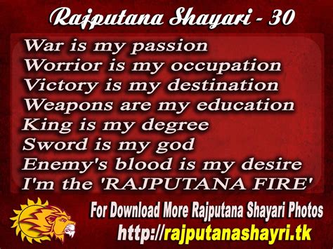 Best Rajputana Shayari Photo Collection Rajputana Shayari