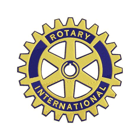 Rotary International Emblem Digital Machine Embroidery Etsy