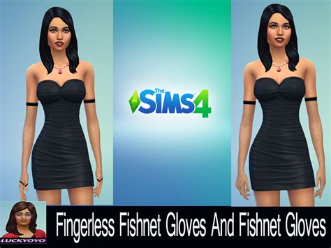 Mod The Sims Fingerless Fishnet Gloves And Fishnet Gloves