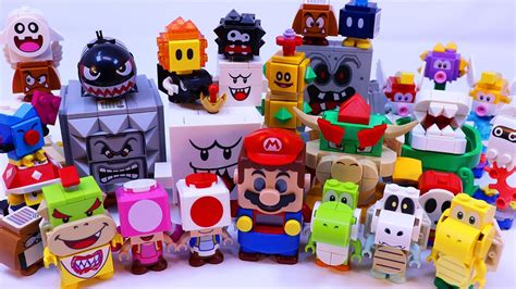 All Lego Super Mario Characters And Figures Speed Build Side By Side