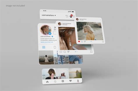 Premium Psd Instagram Interface Profile And Post Mockup