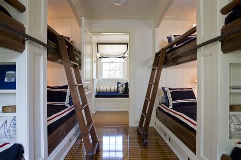 Charming Nautical Themed Bunk Beds For The Kids Catalano Architects
