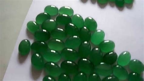 Natural Aaa Grade Green Indian Jade Or Aventurine Cabochons Youtube