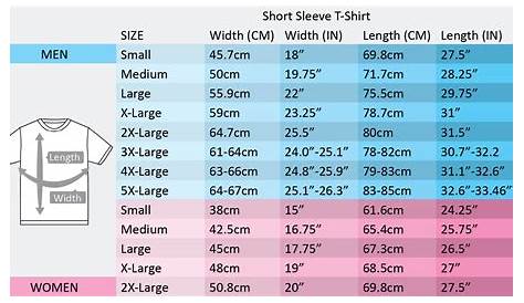 Us Men T Shirt Size Chart
