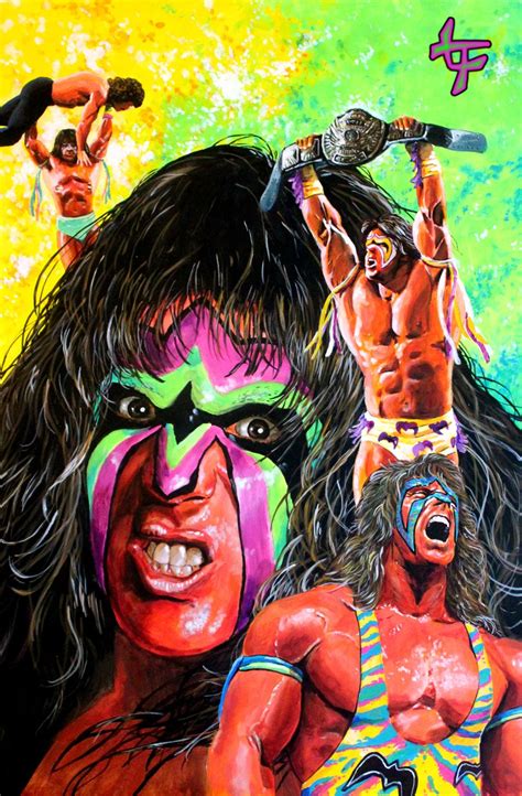 Warriors Homage Ultimate Warrior Wrestling Wwe Wrestling Posters