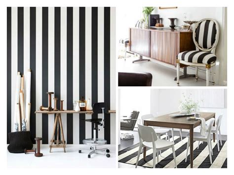 Black and white striped wall decor. Stripes decor: How to integrate black and white stripes in decoration | My desired home