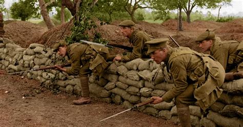 World War I In Full Colour Restored Photos Show Astonishing Scenes Of