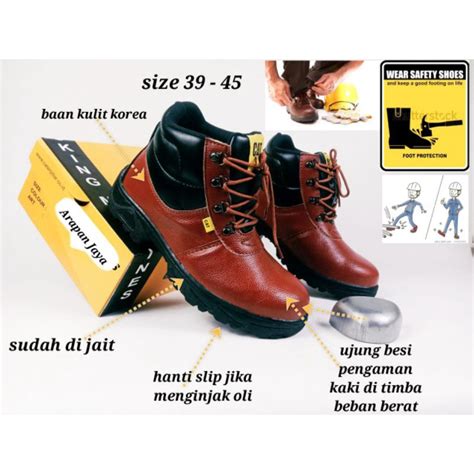 Jual Sepatu Safety Pria Sepatu Boots Pria Sepatu Safety Ujung Besi