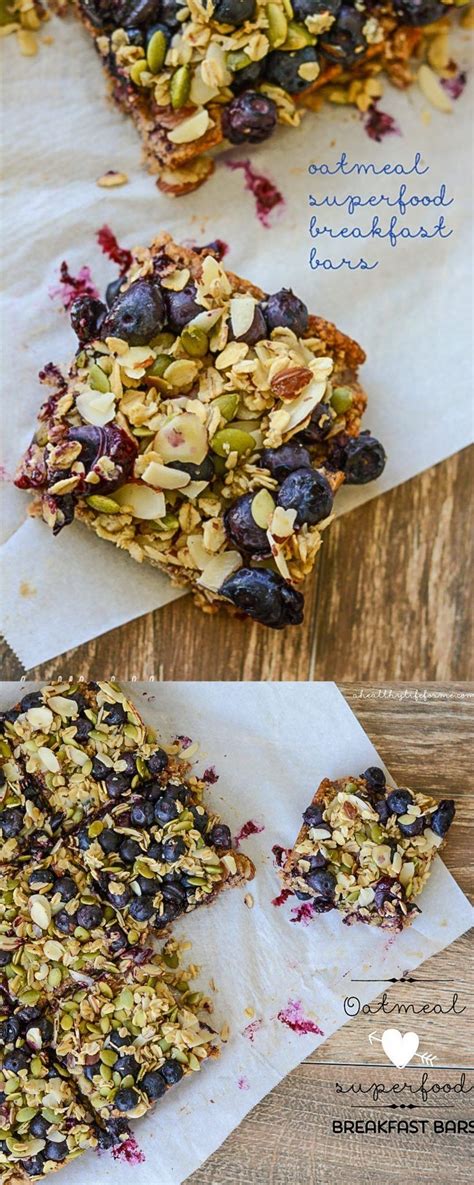 Make the start of every day a bit healthier by incorporating superfoods into your breakfast. Oatmeal Superfood Breakfast Bars | Recipe | Superfood ...