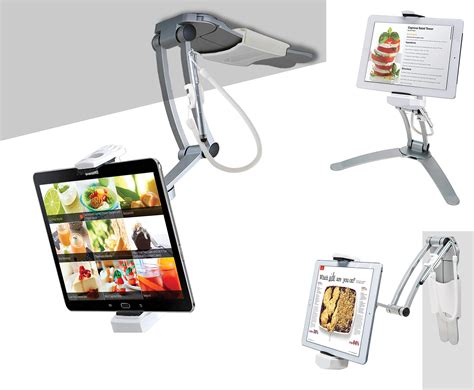 Cta Digital 2 In 1 Kitchen Tablet Stand Walldesktop Mount Wstylus