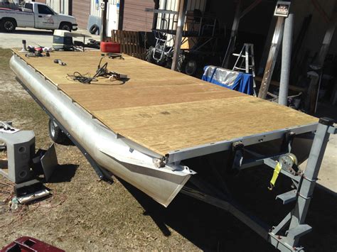 Redoing Decking On A Pontoon Boat Ajs Fabrication