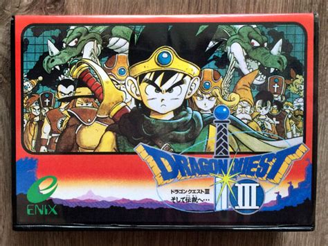 Dragon Quest Iii 3 Warrior Spare Custom Plastic Box For Famicom Game Ebay