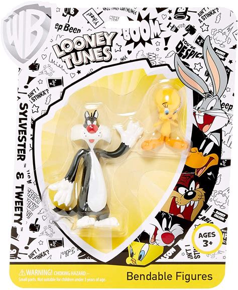 Looney Tunes Tweety And Sylvester Bendable Action Figures
