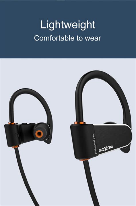 wireless bluetooth headphones ipx7 4 1 sports running waterproof ear hook with mic for iphone 5