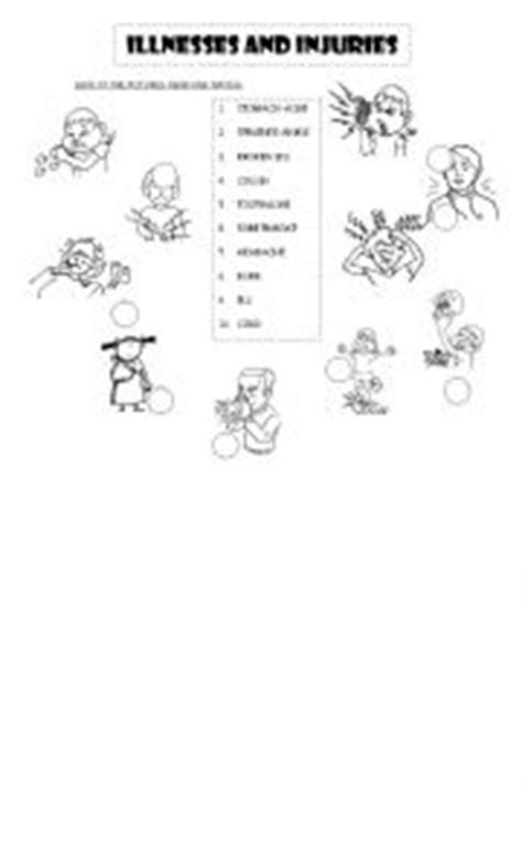 To parents, the stuttering may be upsetting and frustrating, but it is natural for kids to do some stuttering at this stage. Illnesses and injuries - ESL worksheet by lucilac