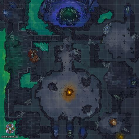 Ancient Dungeon Battle Map Roll20