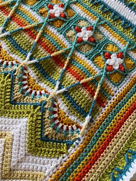 Hand Crocheted Indian Summer Blanket Single Bed Cover Etsy