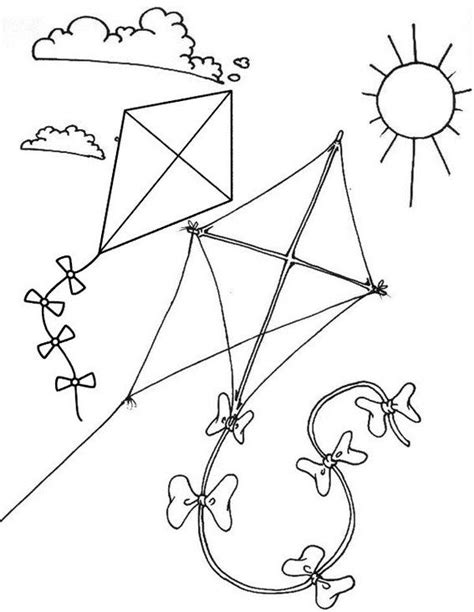 Pin On Kite Coloring Pages For Boys