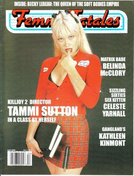 femme fatales magazine april 2002 cover photo united states