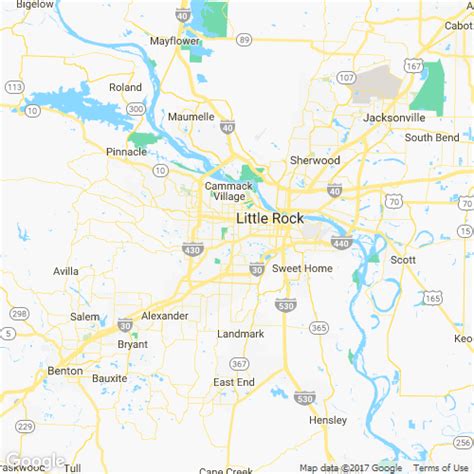 Little Rock Area Zip Code Map United States Map