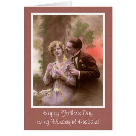 Happy Fathers Day To Husband From Wife Greeting Card Zazzle