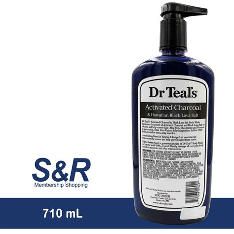 Dr Teals Activated Charcoal Body Wash With Pure Epsom Salt 710 Ml
