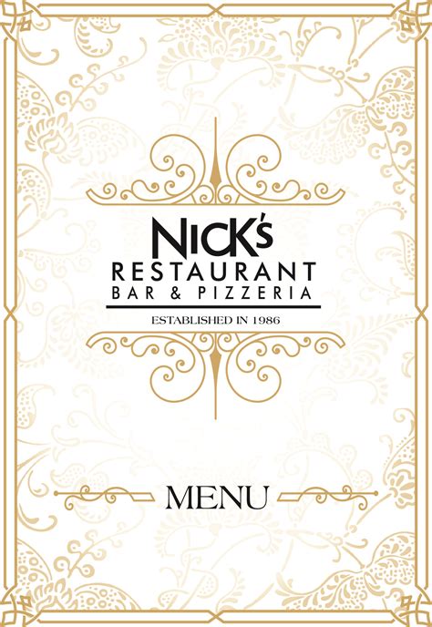 Menuscdr Nicks Restaurant Bar And Pizzeria Yungaburra