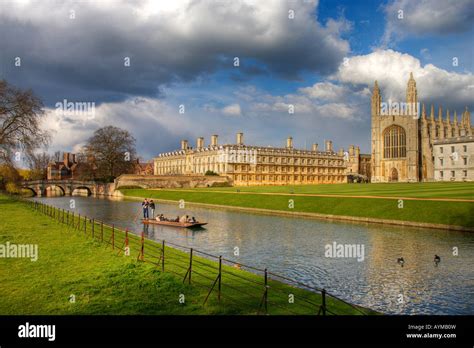 Kings College Chapel Cambridge Viewed From The Backs Stock Photo Alamy