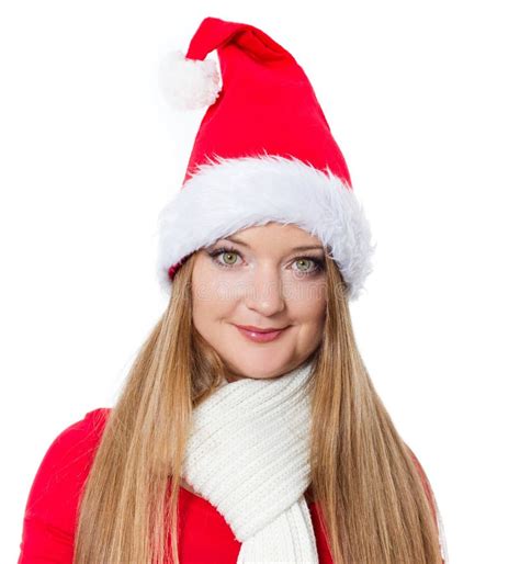 Christmas Girl Wearing Santa Clothes Stock Image Image Of Beautiful